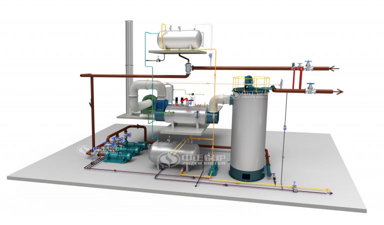 gas/oil fired thermal fluid heater system