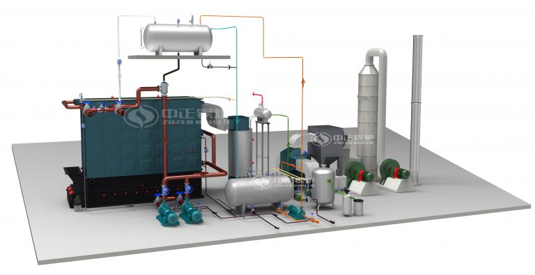 coal fired thermal fluid heater system